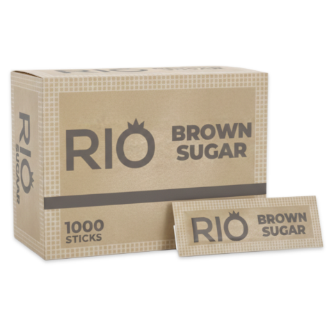 Rio Brown Sugar Sticks (1000 sticks) - Discount Coffee