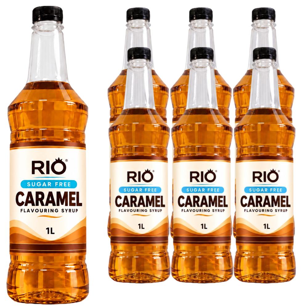 Rio Sugar Free Caramel Syrup - Full Case (6 x 1 Litre)