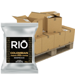 Rio Colombian Freeze Dried Coffee Instant Vending - Bulk Buy (10 Boxes 100 x 300g) - Discount Coffee