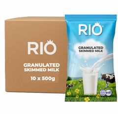 Rio Granulated Skimmed Milk Powder (10 x 500g) Instant Vending Image