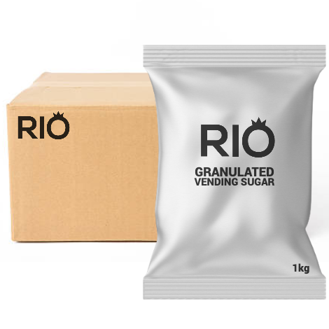 Rio Granulated Vending Sugar - Full Case (10 x 1kg) - Discount Coffee
