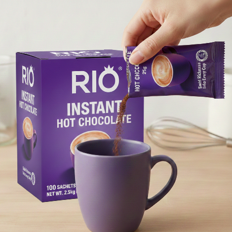 Rio Luxury Hot Chocolate Sticks (100 x 25g) - Discount Coffee