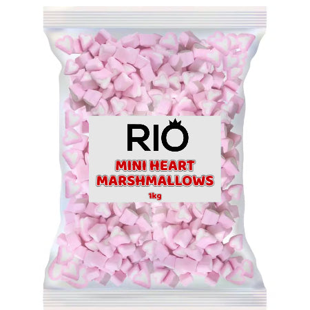Mini Heart Shaped Marshmallow Toppings (1kg) - Discount Coffee