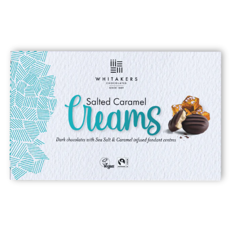 Whitakers Chocolate Salted Caramel Creams (150g) - Discount Coffee