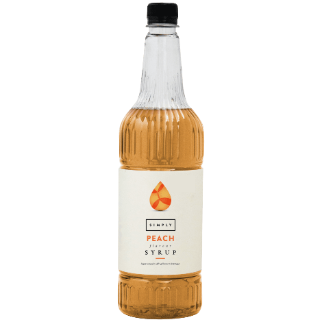 Simply Peach Flavouring Syrup (1 Litre) - Discount Coffee