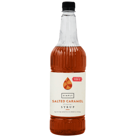 Simply Salted Caramel - Sugar Free Flavouring Syrup (1 Litre) - Discount Coffee