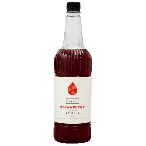 Simply Strawberry Flavouring Syrup (1 Litre) - Discount Coffee
