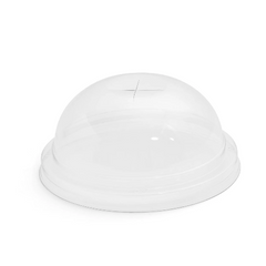 12/14/16oz Clear Cold Cup Domed Lids (100) - Discount Coffee