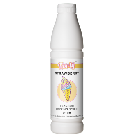 Tasty Luxury Strawberry Topping Sauce (1kg) - Discount Coffee