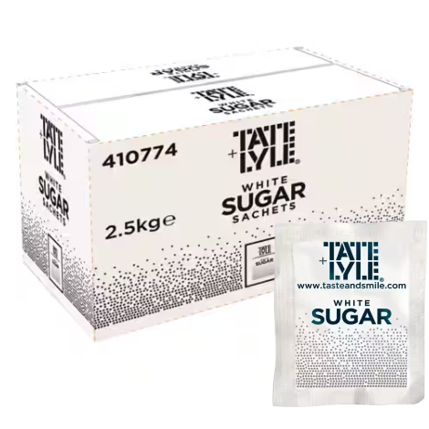 Tate & Lyle White Sugar Sachets (1000) - Discount Coffee