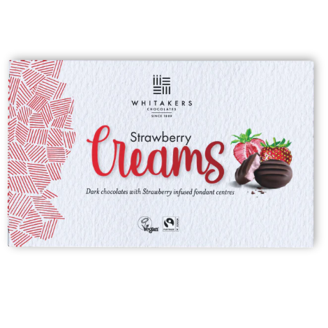 Whitakers Chocolate Strawberry Creams (150g) - Discount Coffee