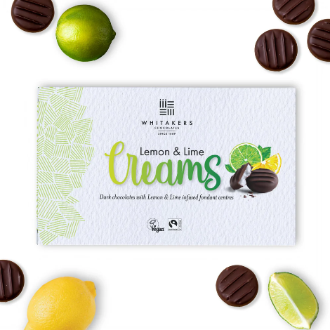 Whitakers Chocolate Lemon & Lime Creams (150g) - Discount Coffee
