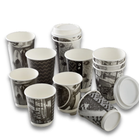 8oz Double Wall Barista Paper Cups (500) | Discount Coffee