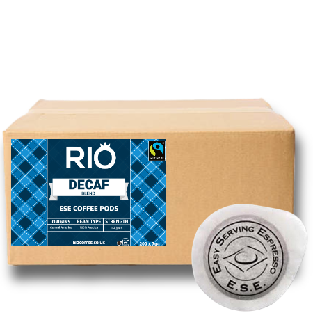 Rio Decaf 7g ESE Coffee Pods - Fairtrade (200) | Discount Coffee