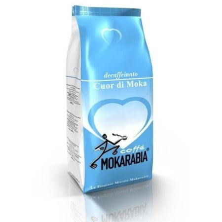 Mokarabia Cuor Di Moka Decaffeinated Coffee Beans 1Kg | Discount Coffee