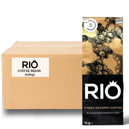 Rio Espresso Oro Coffee Beans (4x1kg) Buy 10, get one FREE | Discount Coffee