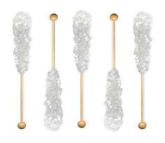 Crystal Sugar Swizzle Sticks (50 White) - DiscountCoffee