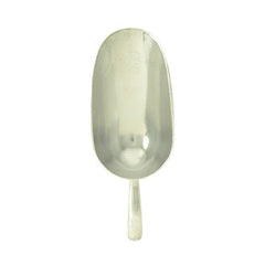 Metal Coffee Scoop (142g). A picture of an aluminium coffee scoop on a white background DiscountCoffee 