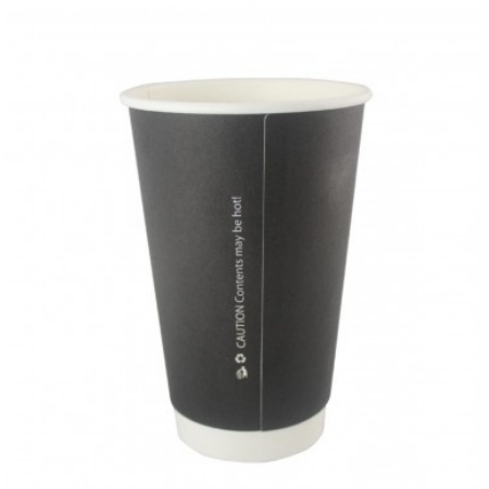 12oz Black Double Wall Cups (500)