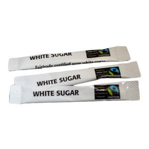 Fairtrade White Sugar Sticks (1000) - DiscountCoffee