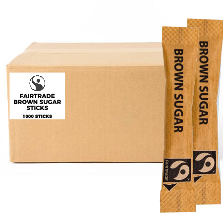 Fairtrade Brown Sugar Sticks (1000) | Discount Coffee