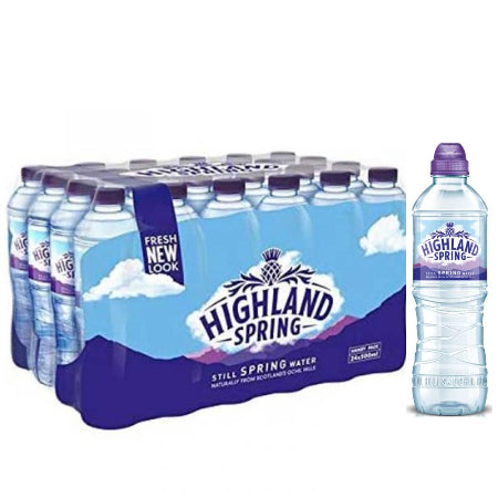 Highland Spring Sports Cap Water (24 x 500ml)