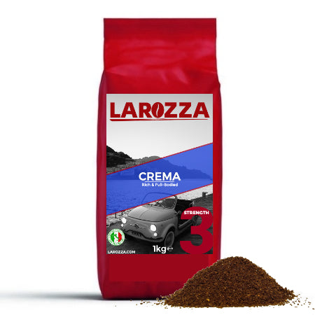 Larozza Crema Italian Ground Coffee (1kg) | Discount Coffee