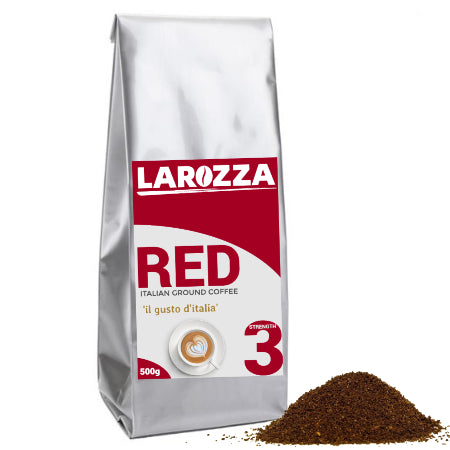 Larozza Red Ground Coffee (500g) | Discount Coffee