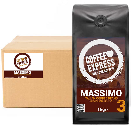 Coffee Express Massimo Italian Coffee Beans (4x1kg) | Discount Coffee