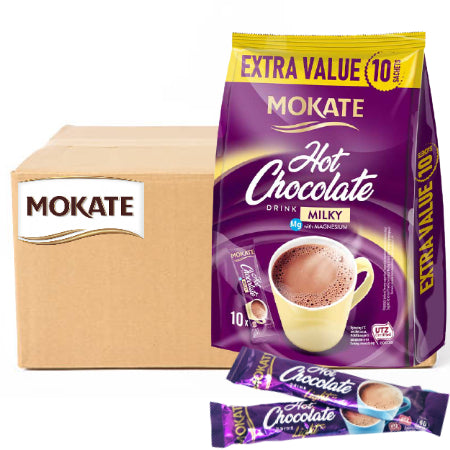 Mokate Instant Hot Chocolate - Bulk Buy (100 Sachets) | Discount Coffee