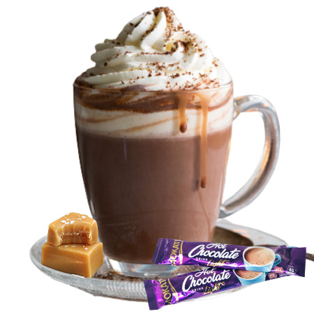 Mokate Salted Caramel Hot Chocolate Sachets (10) | Discount Coffee