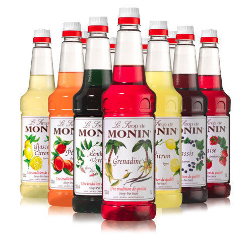 Monin Strawberry Flavouring Syrup (1 Litre) - DiscountCoffee