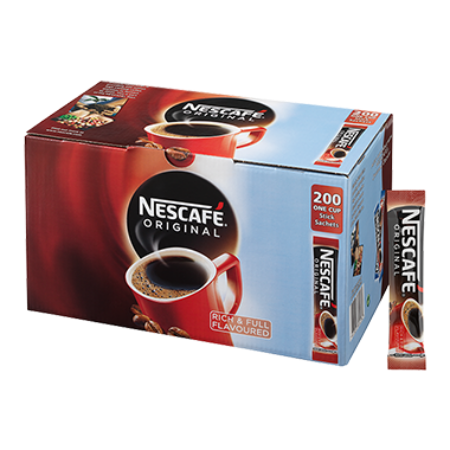 Nescafe Original Coffee One Cup Stick Sachets (200)