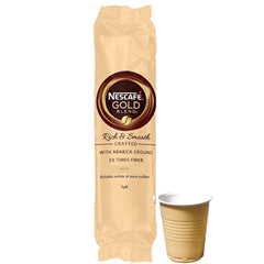 NESCAFE GOLD 24個入り Nescafe Gold Blend 73mm Incup White Coffee (25 Cups) - Discount Coffee