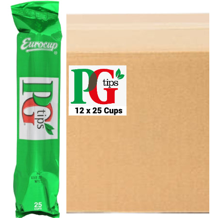 PG Tips 73mm Incup Vending White Tea (Bulk Buy - 12 x 25 Cups) | Discount Coffee