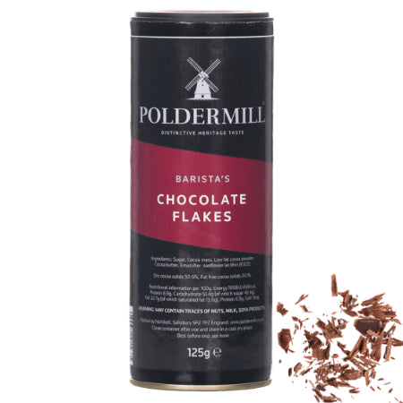 Poldermill Barista Chocolate Flakes Shaker (125g) | Discount Coffee