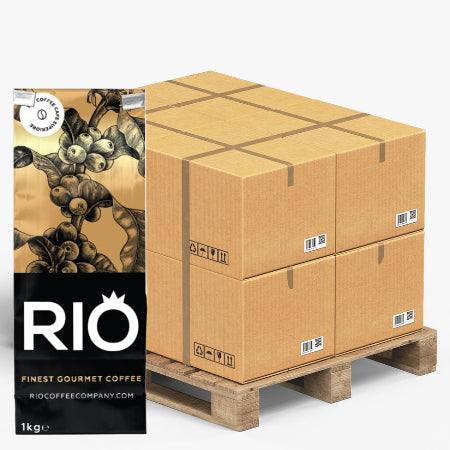 Rio Espresso Oro Coffee Beans (50 Boxes - 200kg) | Discount Coffee
