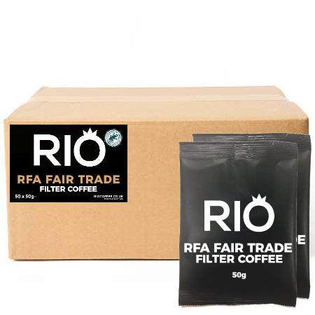 Rio RFA Fair trade Filter Coffee (50 x 50g Sachets) | Discount Coffee