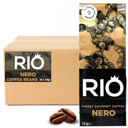 Rio Nero Coffee Beans (4 x 1kg) | Discount Coffee