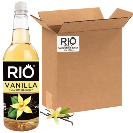 Rio Vanilla Syrup - Bulk Buy (6 x 1 Litre) | Discount Coffee