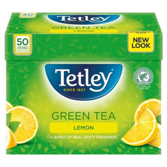 Tetley Green Tea Lemon 50 Bags | Refreshing | UK - Discount Coffee
