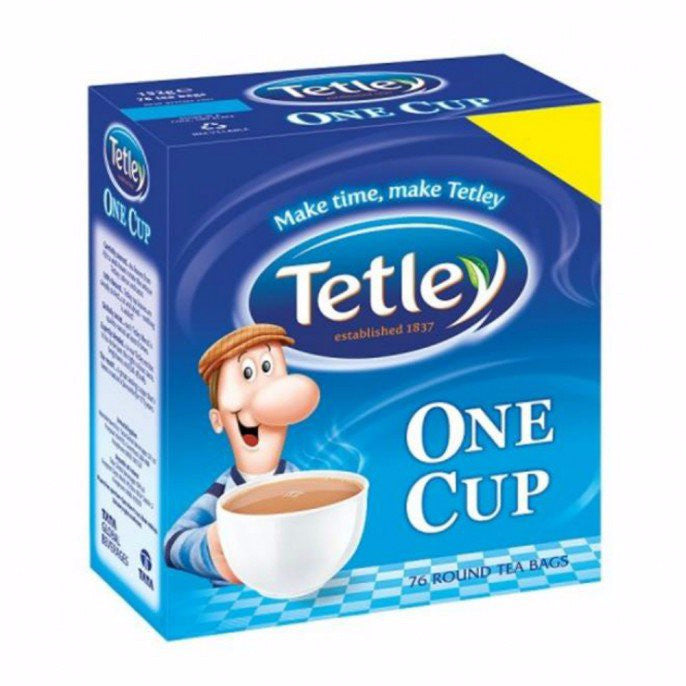 Tetley One-Cup Teabags (76) - DiscountCoffee