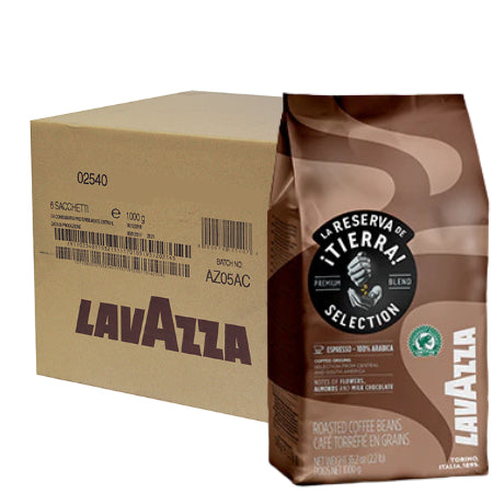 Lavazza Tierra Selection Coffee Beans 100% Arabica (6 x 1kg) | Discount Coffee