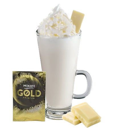 Mokate Instant White Hot Chocolate Sachets (8) | Discount Coffee