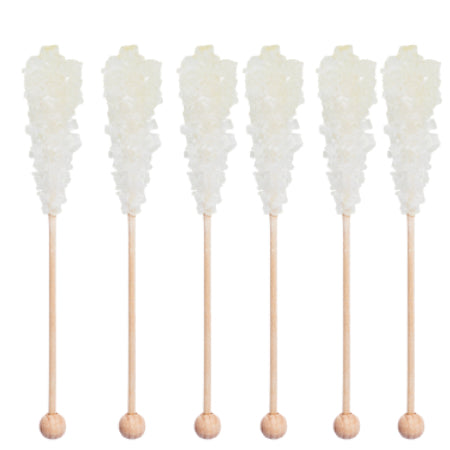 White Sugar Swizzle Sticks (6 Sticks) | Discount Coffee